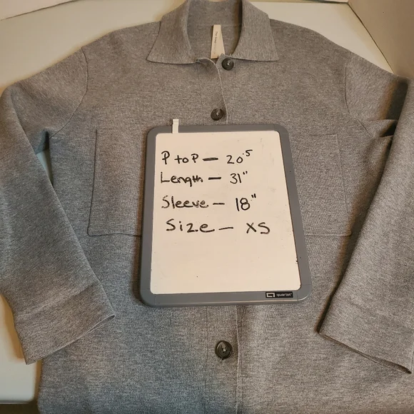 Aritzia Sweater Jacket Grey Size XS Babaton Oversized - Picture 8 of 8